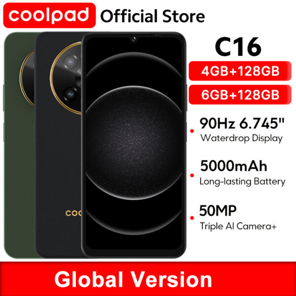 Coolpad C16 Smartphone 4GB/128GB 6GB/128GB Global Version | Wholesale Android Phone